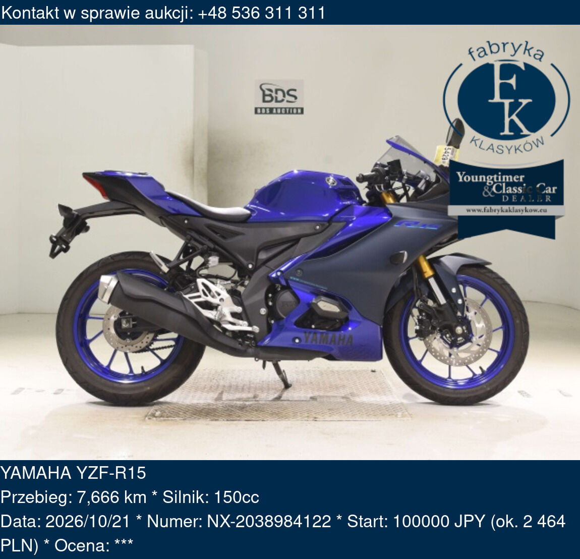 YAMAHA YZF-R15  - zdjęcie 2