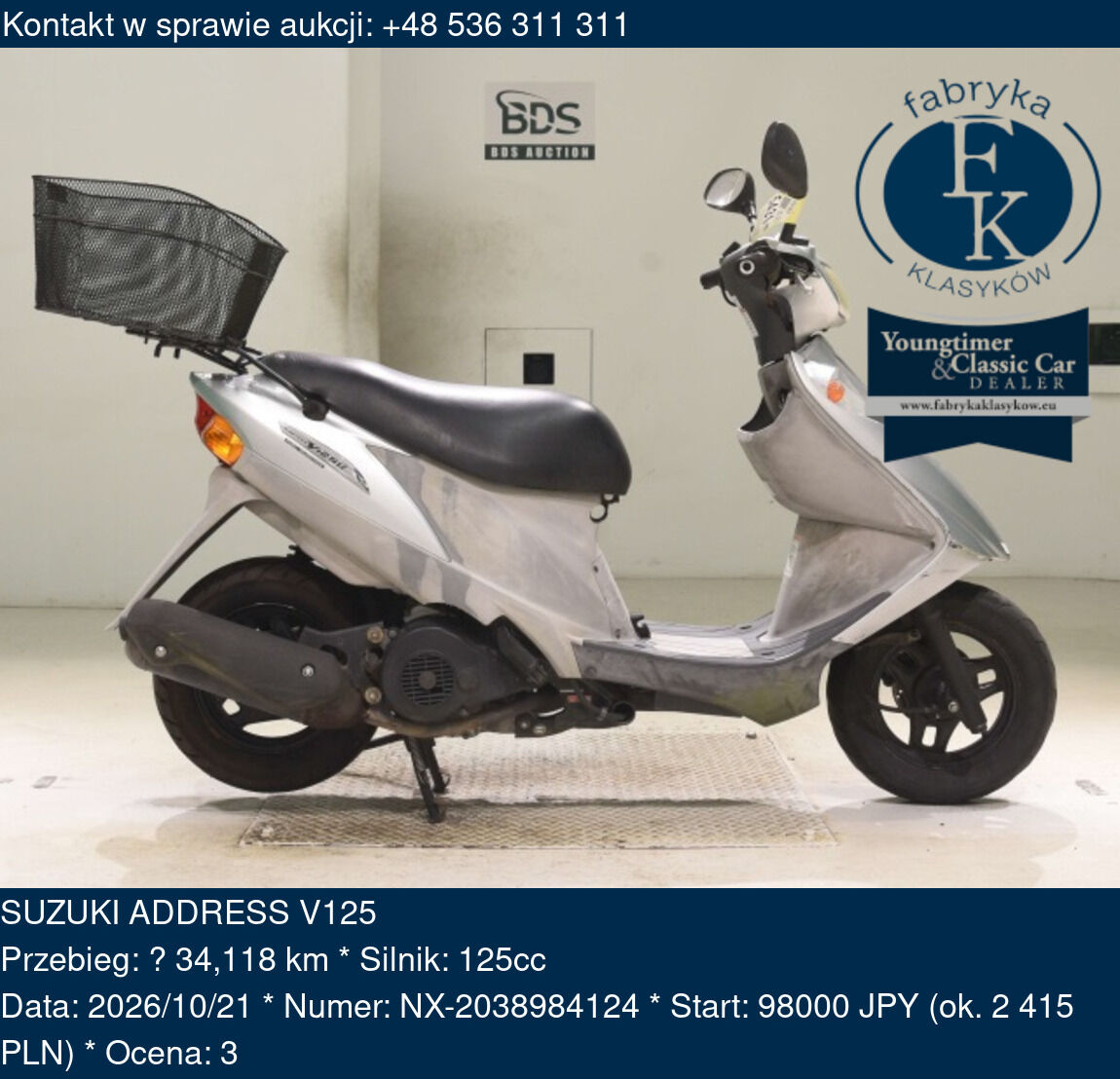 SUZUKI ADDRESS V125  - zdjęcie 2