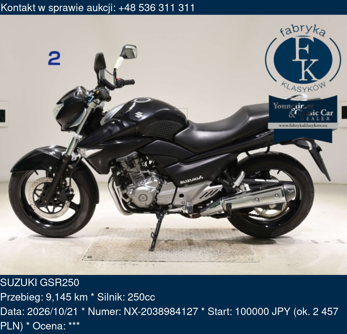 SUZUKI GSR250 - zdjęcie 2