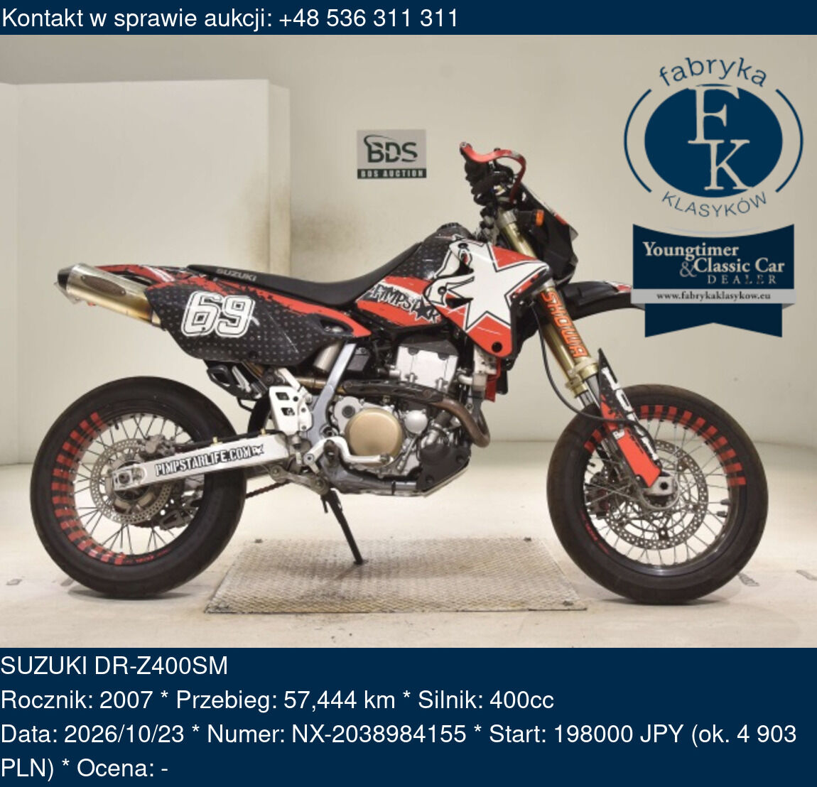 SUZUKI DR-Z400SM 2007 - zdjęcie 2