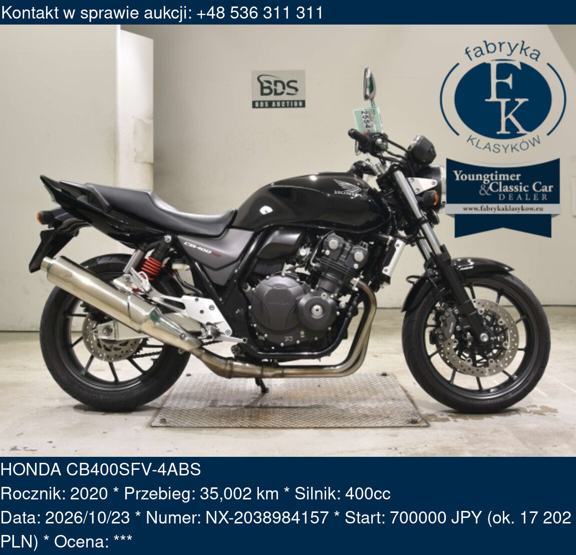 HONDA CB400SFV-4ABS 2020 - zdjęcie 2