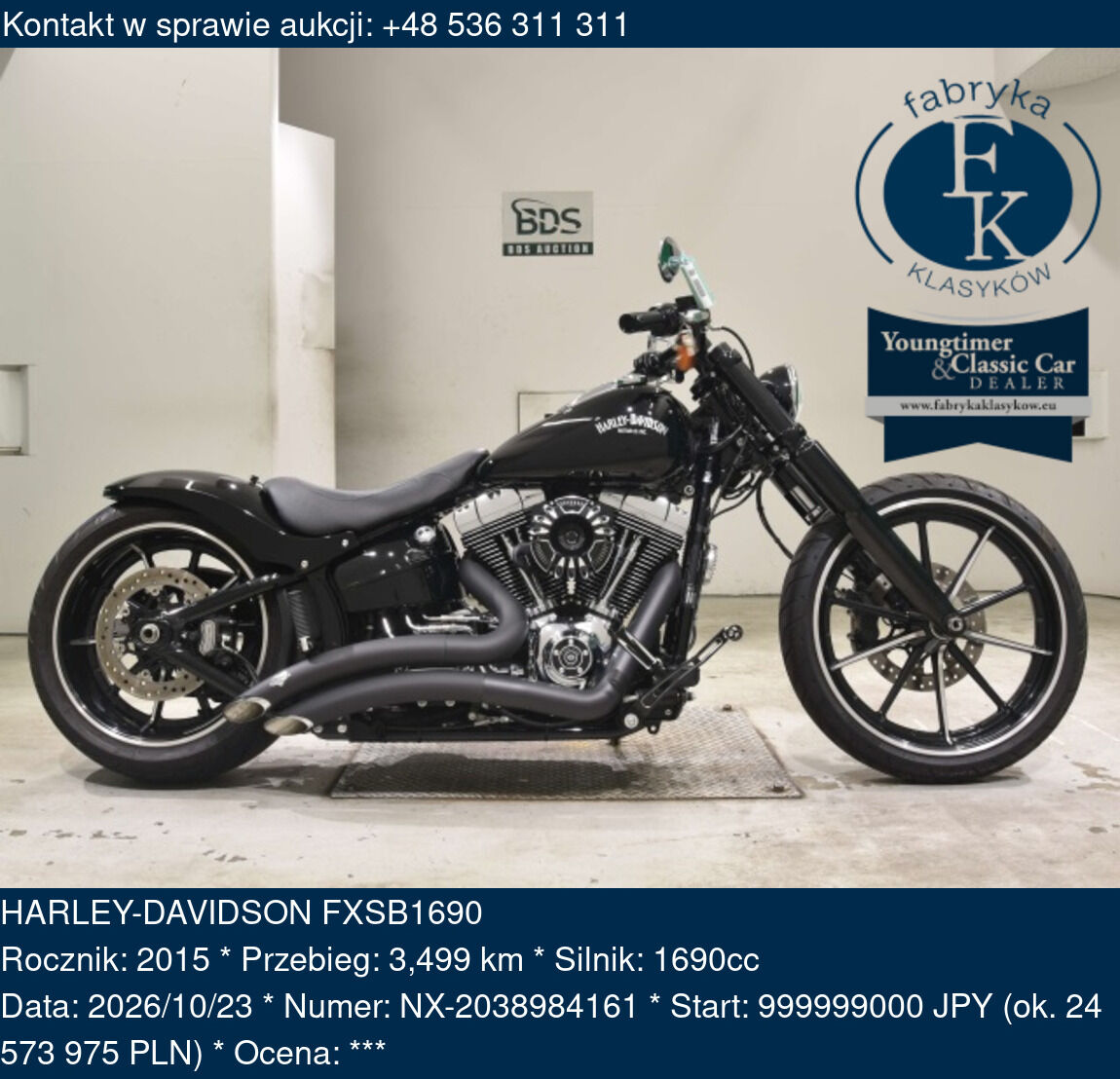 HARLEY-DAVIDSON FXSB1690 2015 - zdjęcie 2