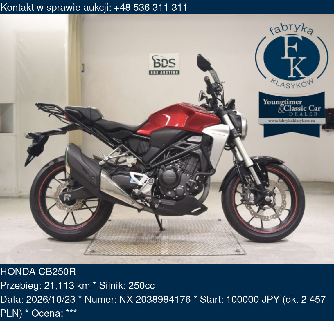 HONDA CB250R  - zdjęcie 2