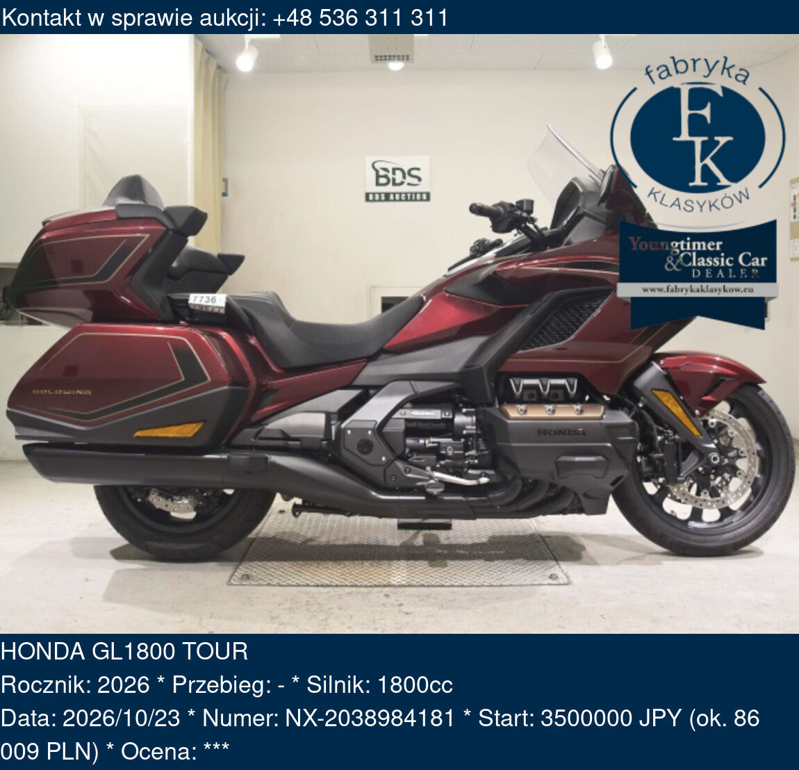 HONDA GL1800 TOUR 2026 - zdjęcie 2