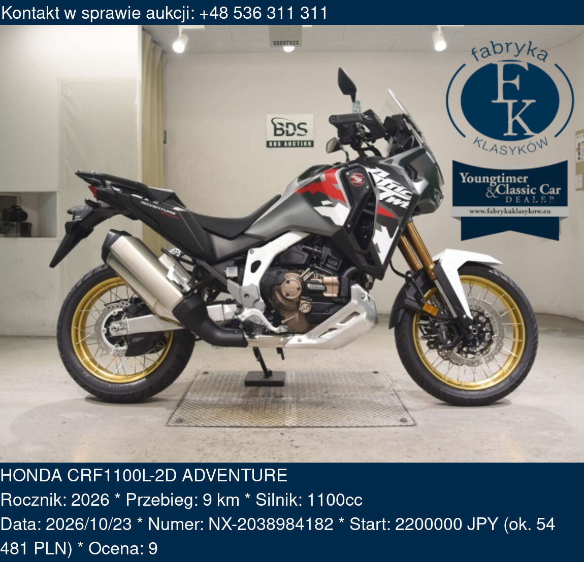 HONDA CRF1100L-2D ADVENTURE 2026 - zdjęcie 2