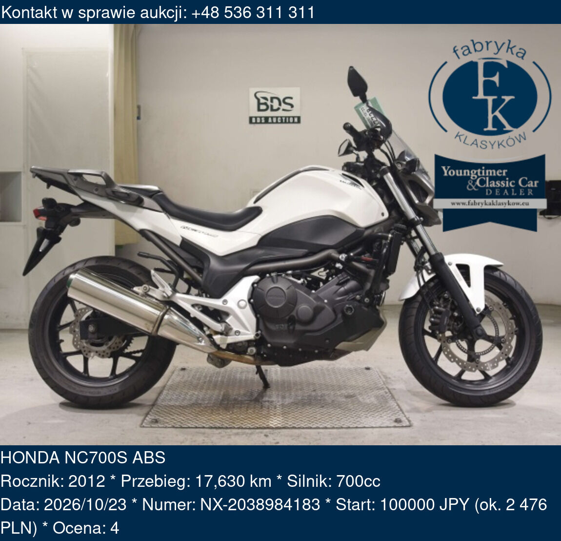 HONDA NC700S ABS 2012 - zdjęcie 2