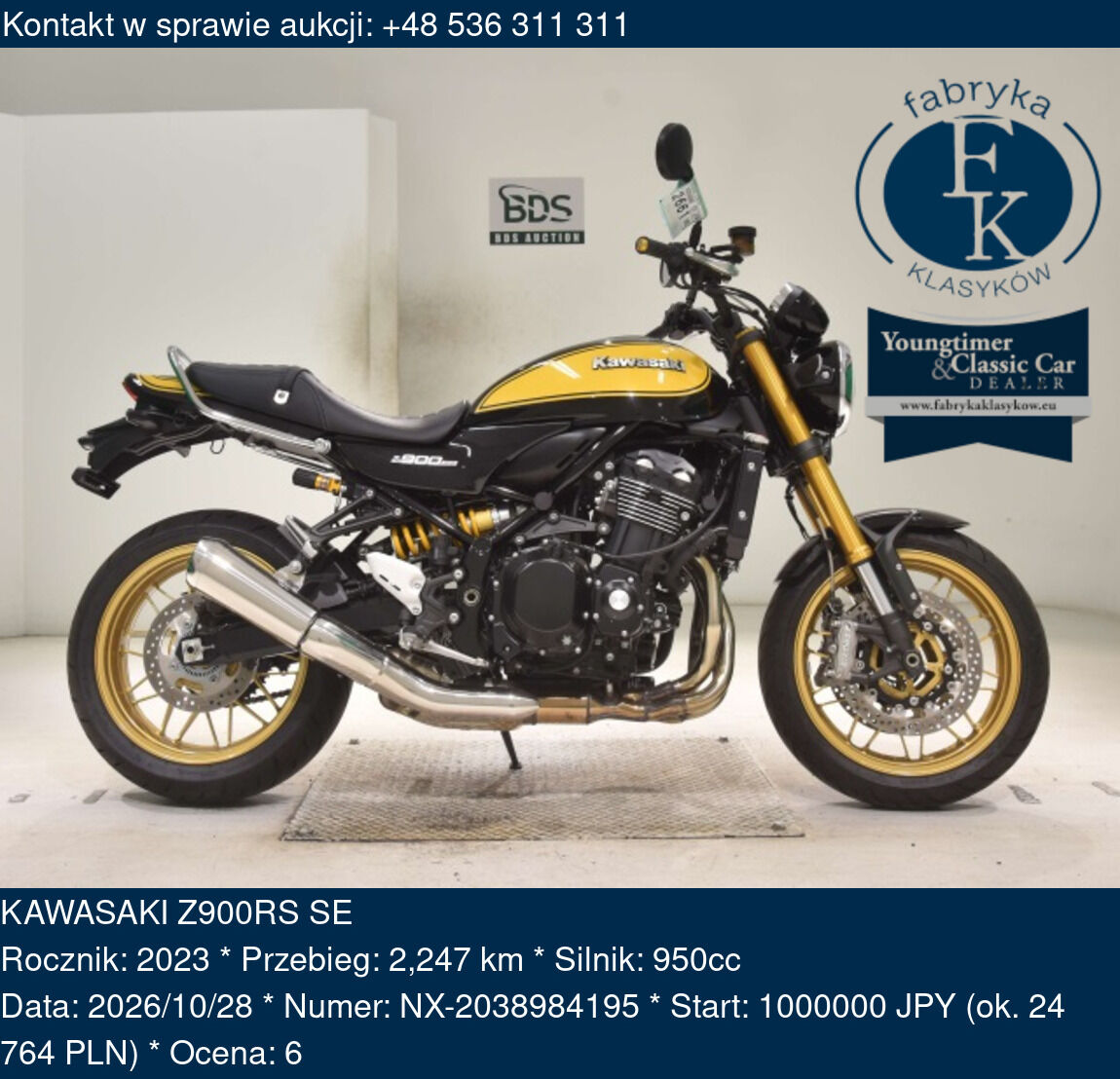 KAWASAKI Z900RS SE 2023 - zdjęcie 2