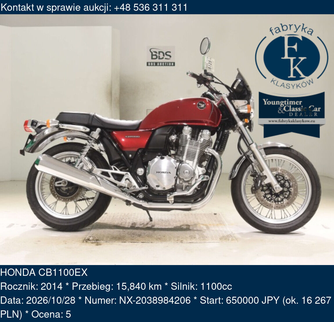 HONDA CB1100EX 2014 - zdjęcie 2