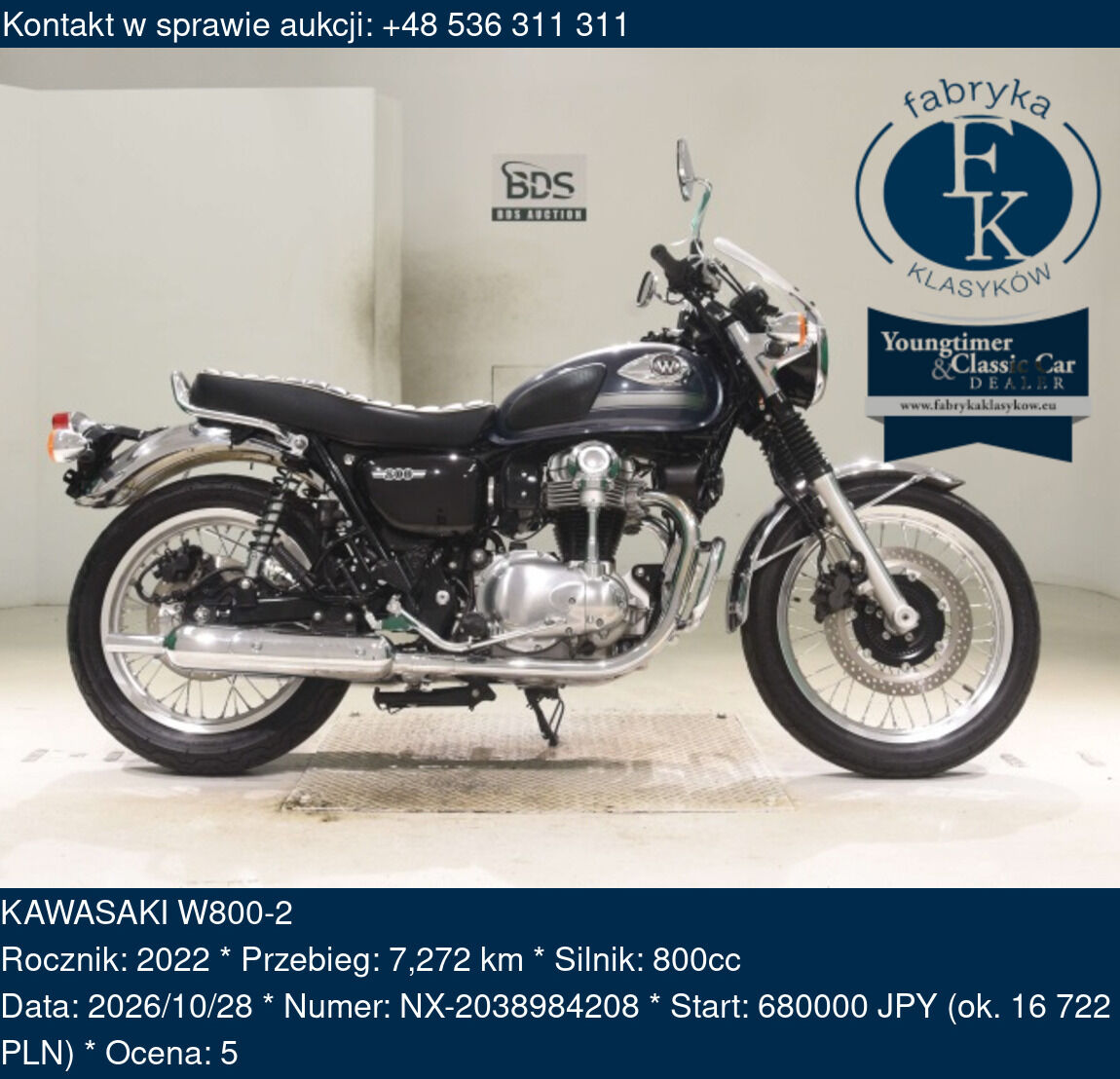 KAWASAKI W800-2 2022 - zdjęcie 2