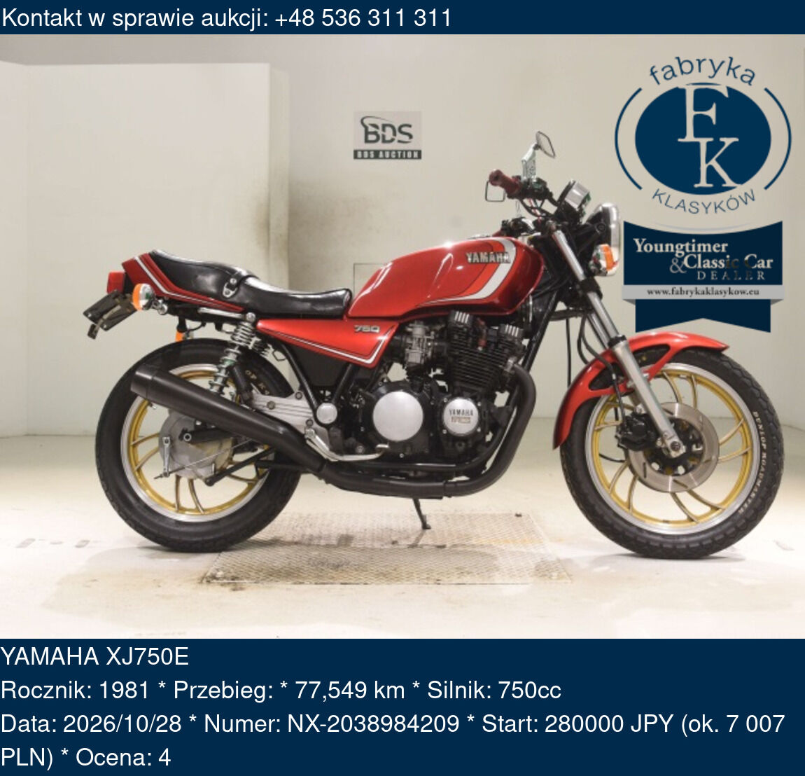 YAMAHA XJ750E 1981 - zdjęcie 2