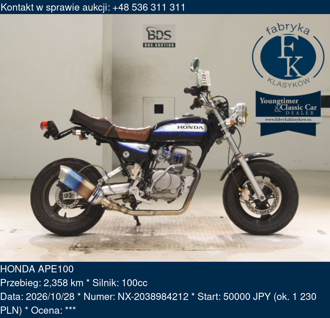 HONDA APE100  - zdjęcie 2