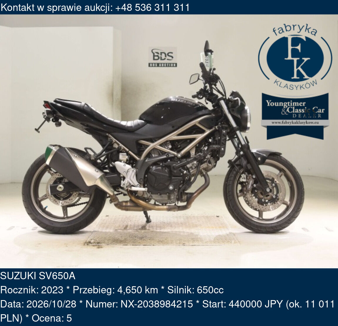 SUZUKI SV650A 2023 - zdjęcie 2