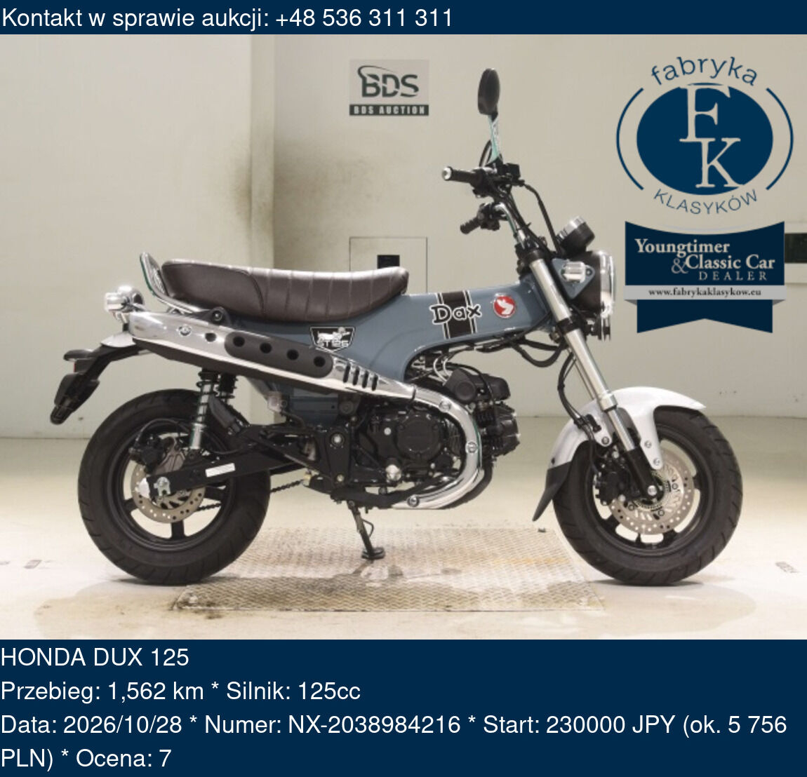 HONDA DUX 125  - zdjęcie 2