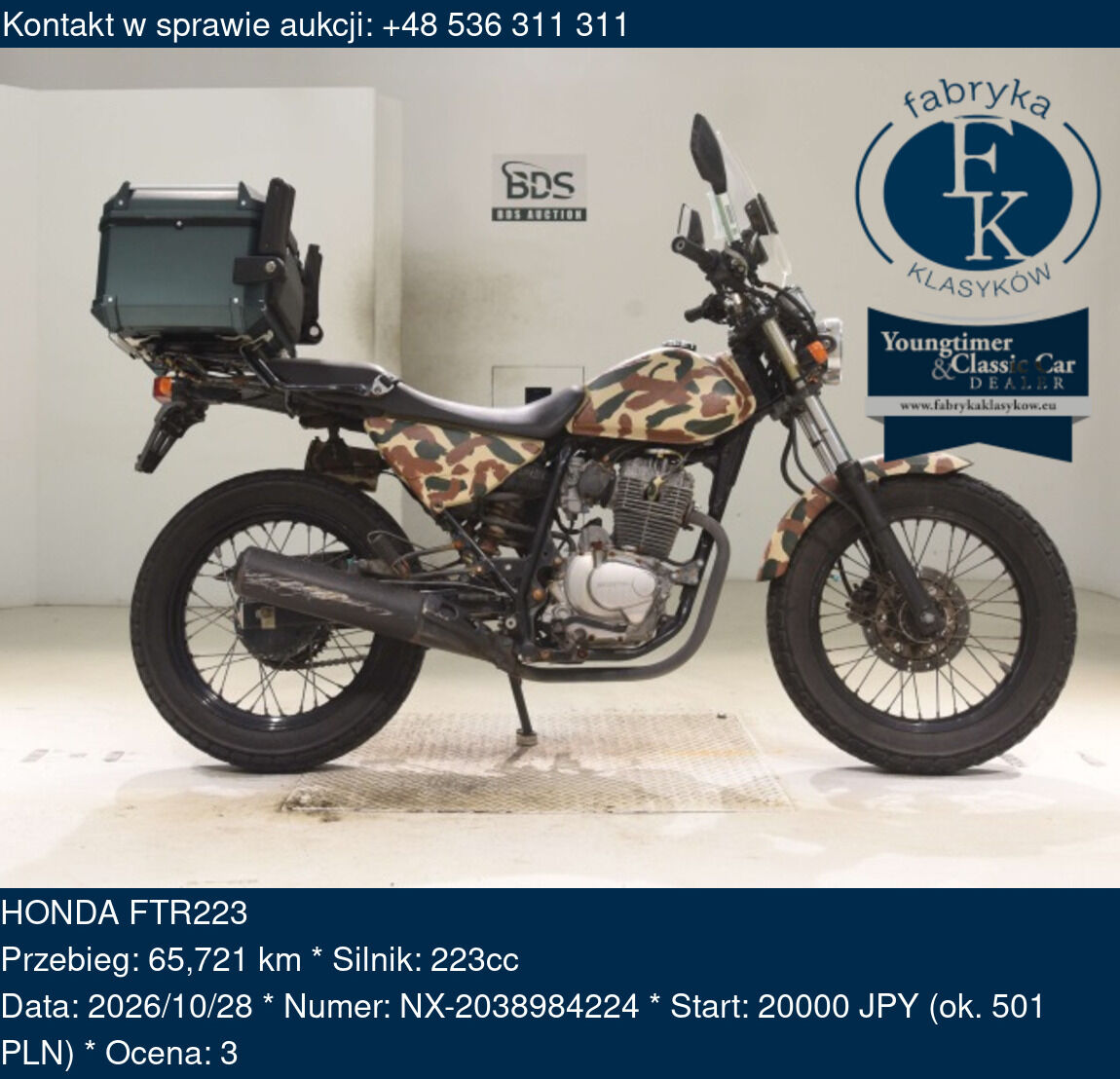 HONDA FTR223  - zdjęcie 2
