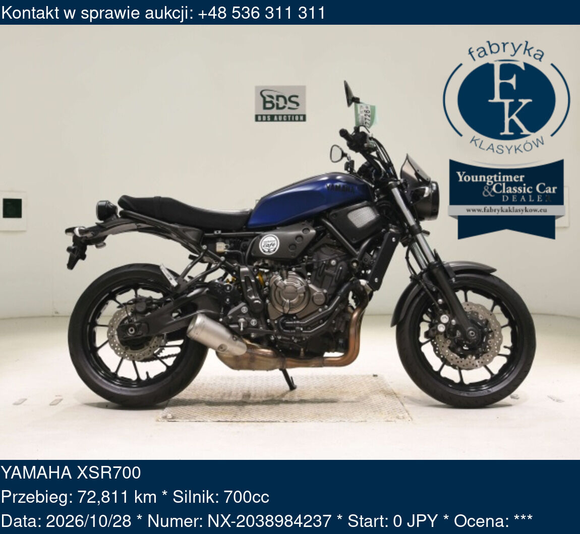 YAMAHA XSR700  - zdjęcie 2