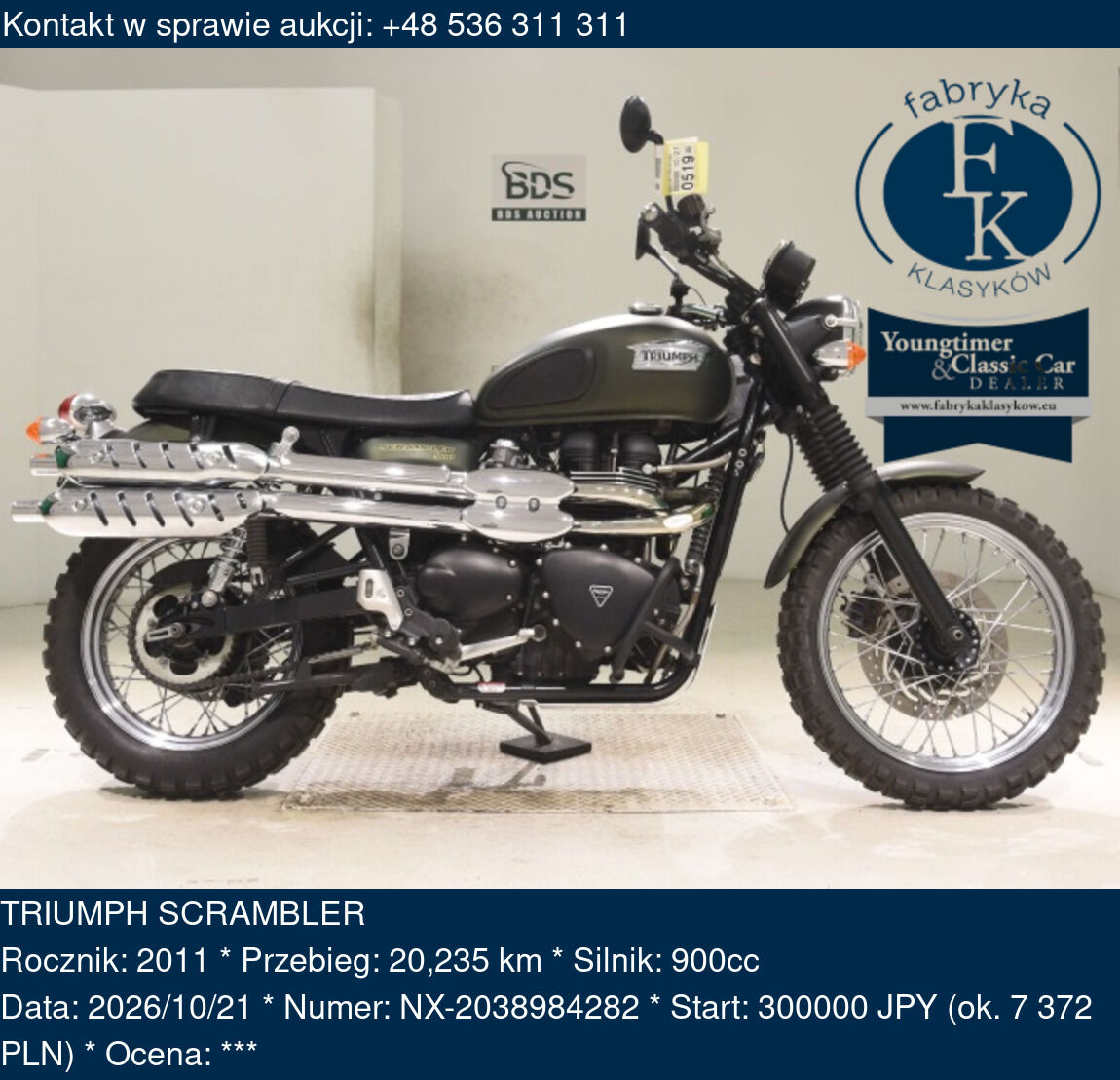 TRIUMPH SCRAMBLER 2011 - zdjęcie 2