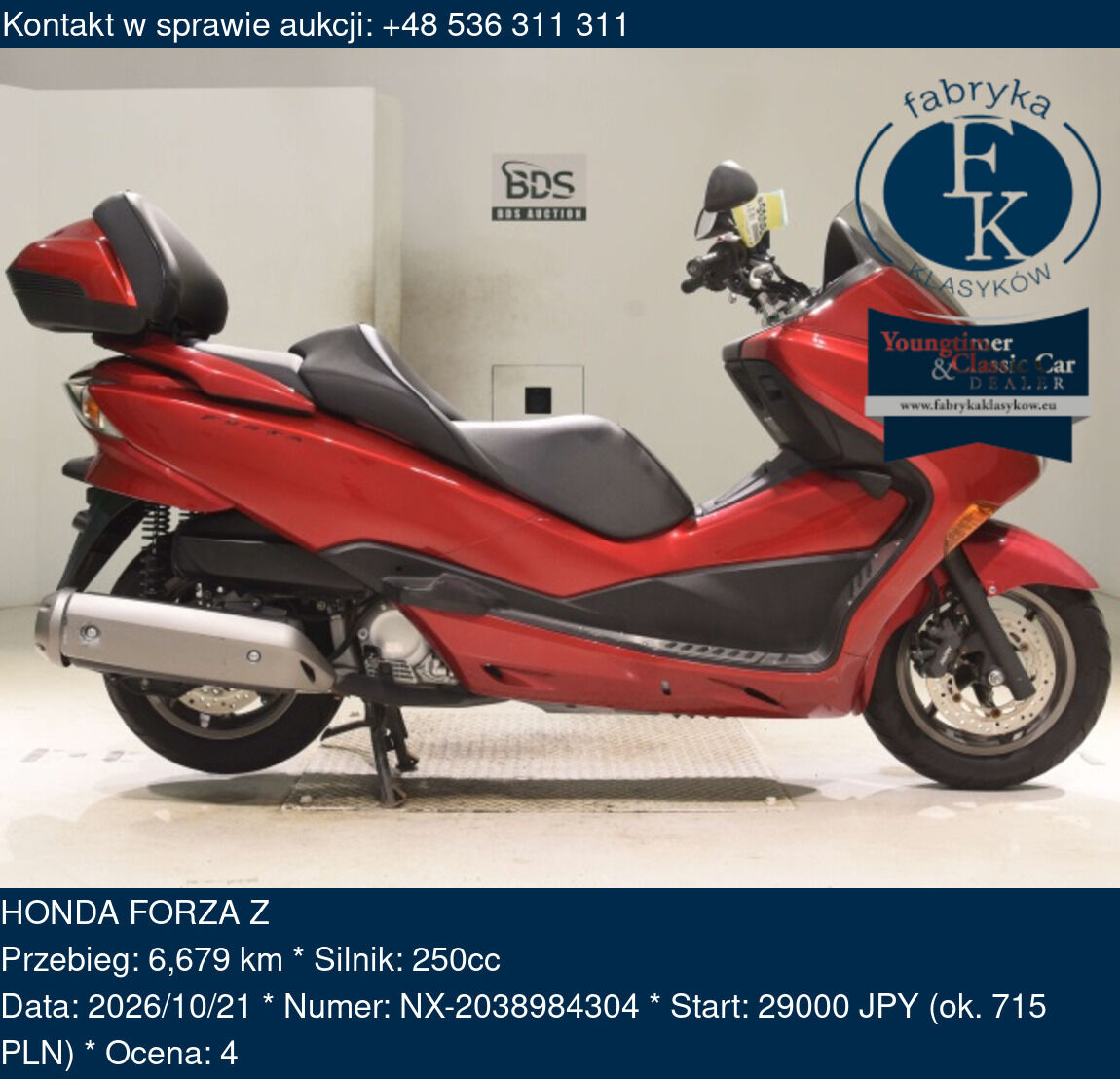 HONDA FORZA Z  - zdjęcie 2