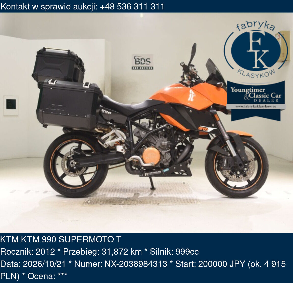 KTM KTM 990 SUPERMOTO T 2012 - zdjęcie 2