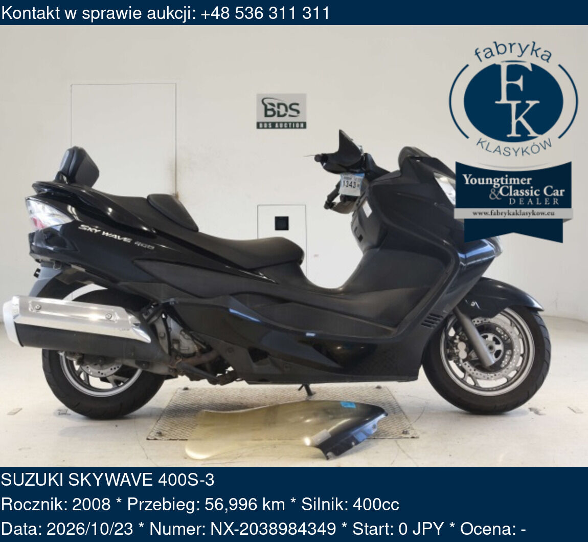 SUZUKI SKYWAVE 400S-3 2008 - zdjęcie 2