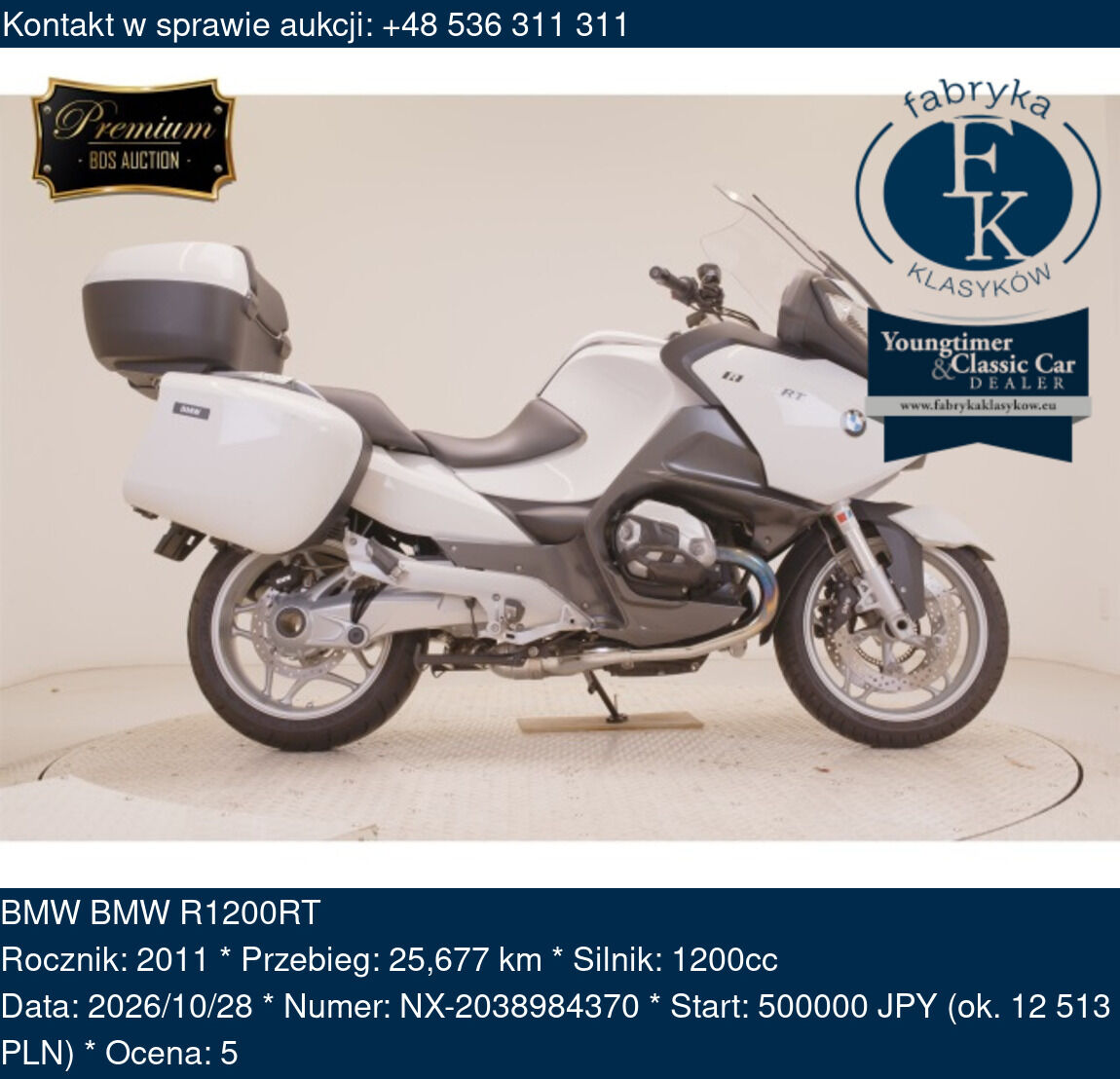 BMW BMW R1200RT 2011 - zdjęcie 2
