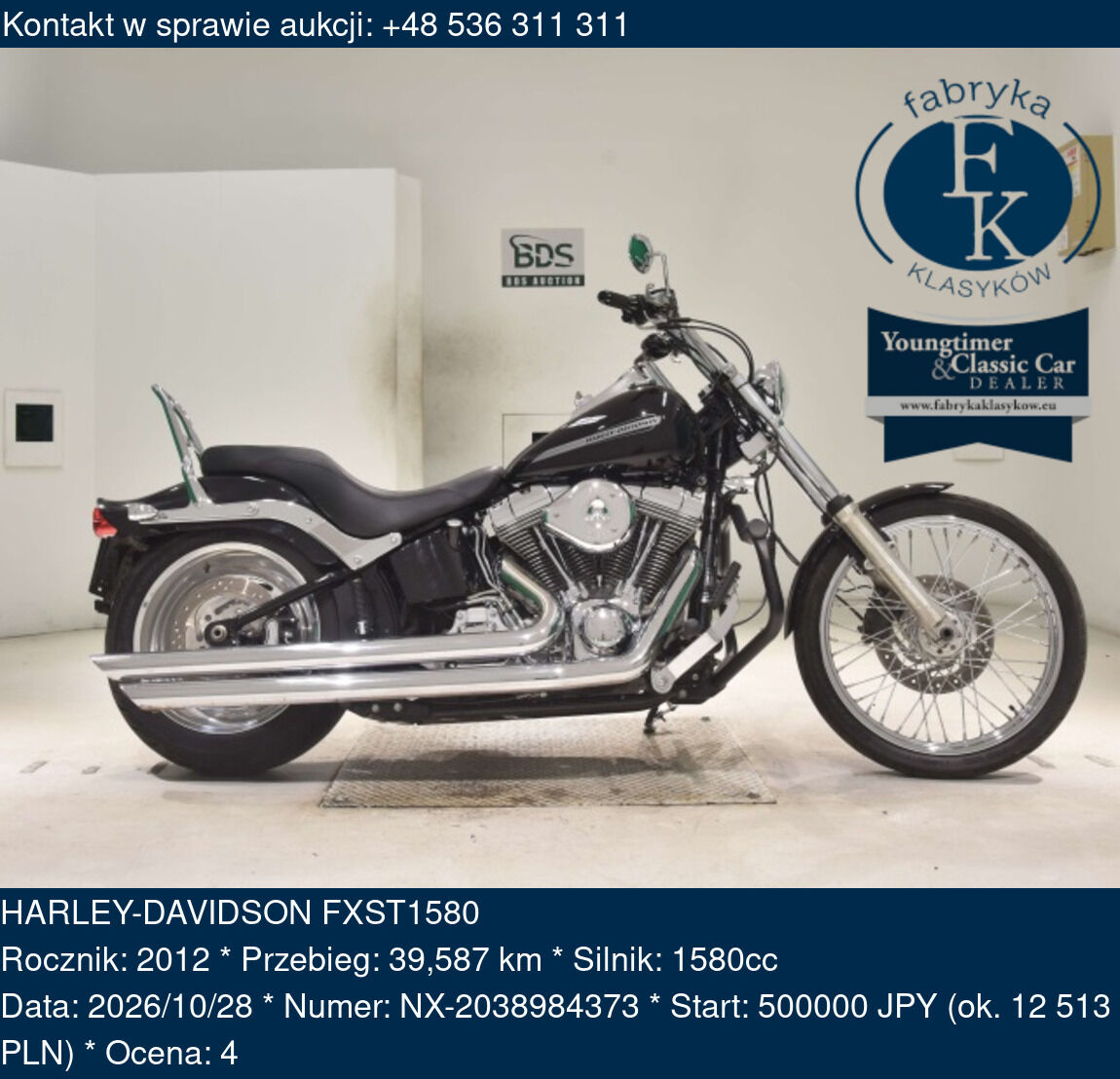 HARLEY-DAVIDSON FXST1580 2012 - zdjęcie 2