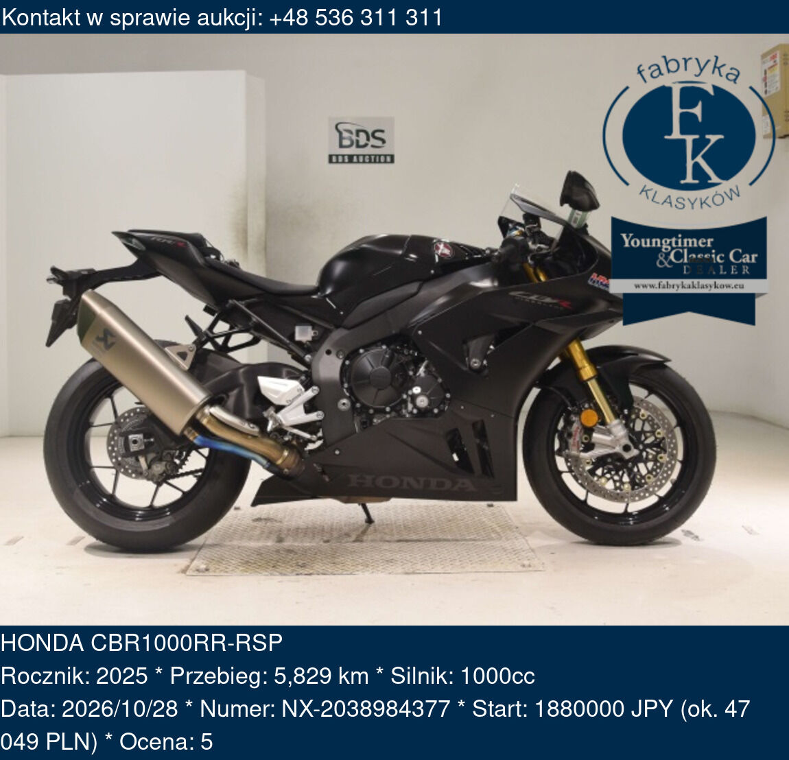 HONDA CBR1000RR-RSP 2025 - zdjęcie 2