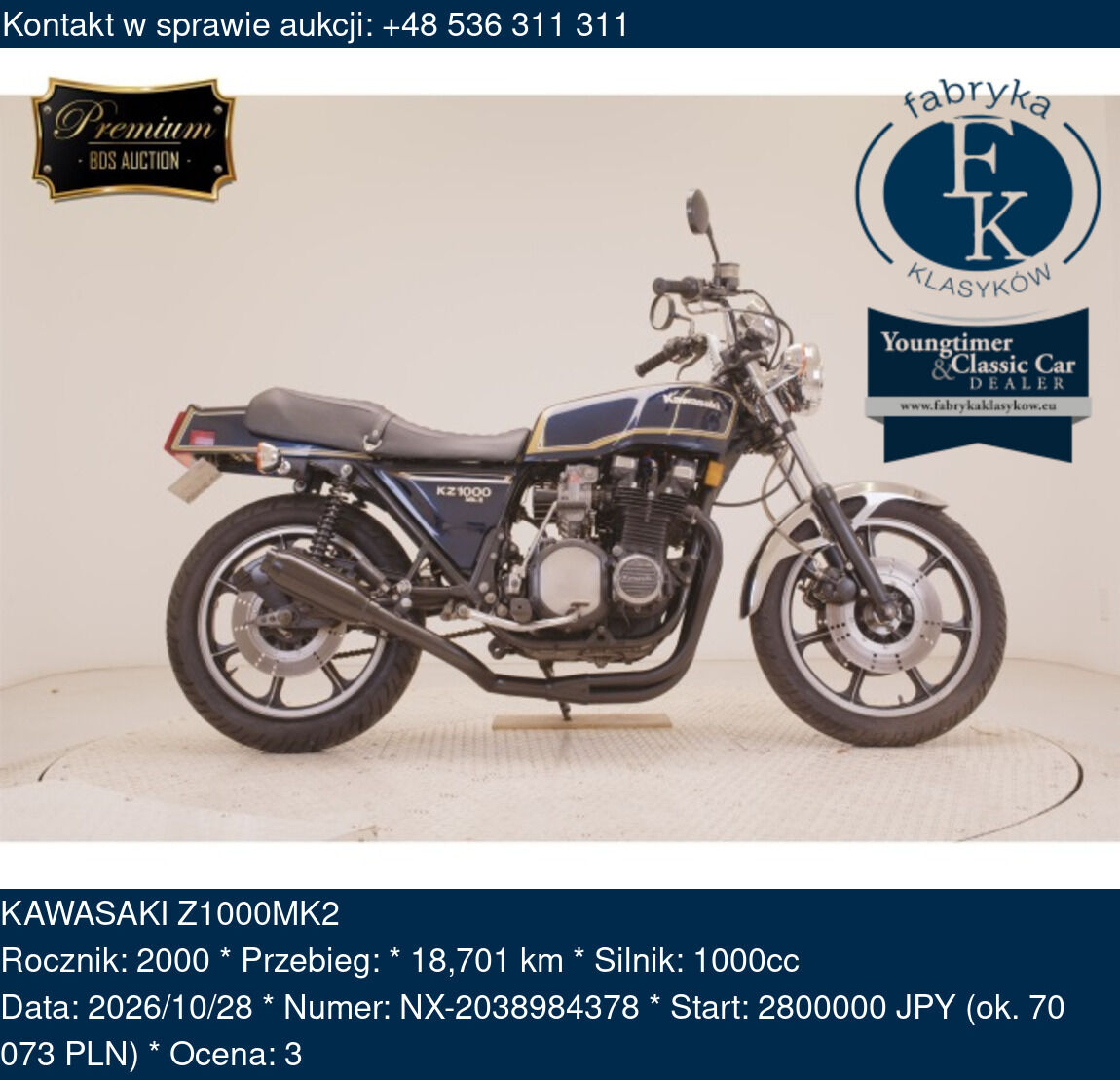 KAWASAKI Z1000MK2 2000 - zdjęcie 2