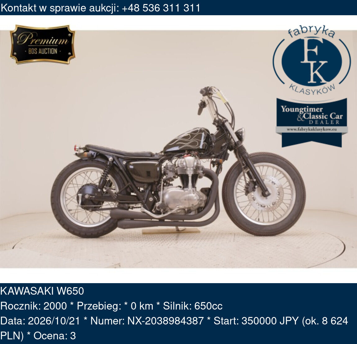 KAWASAKI W650 2000 - zdjęcie 2