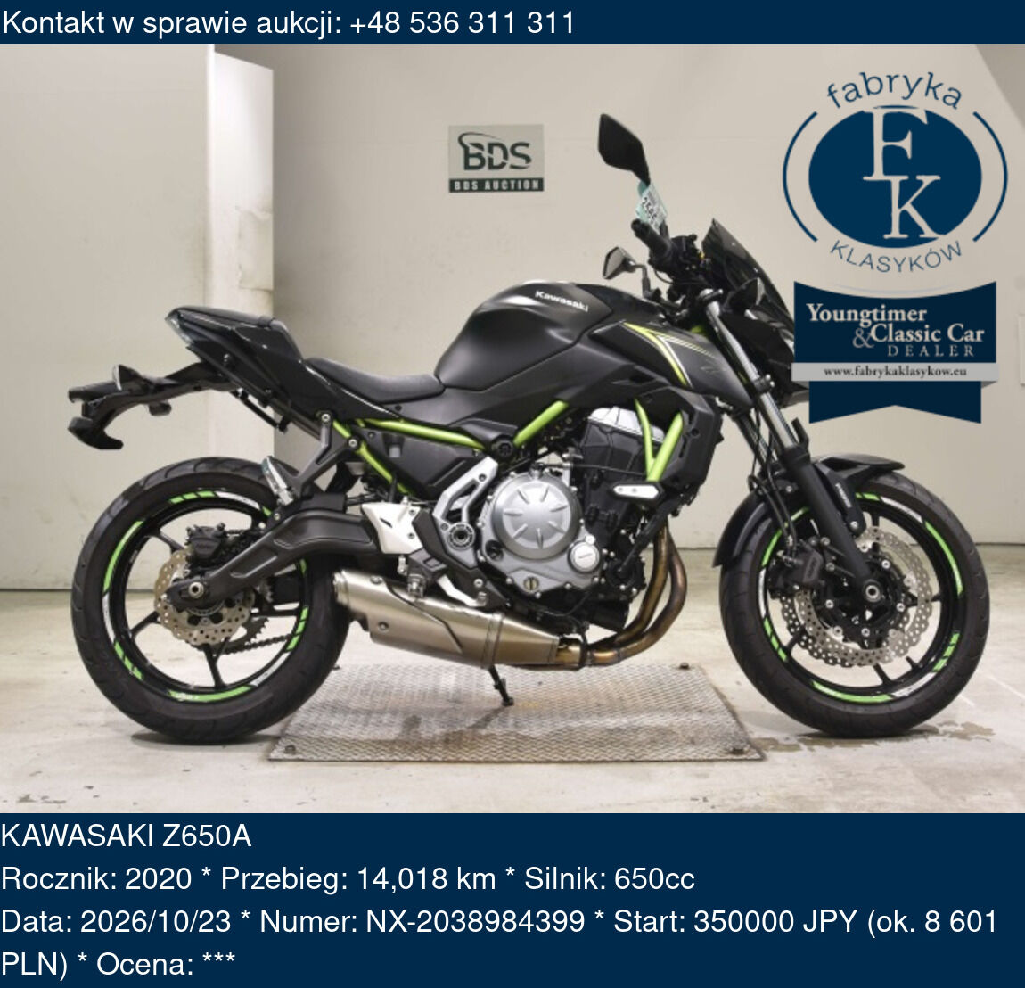 KAWASAKI Z650A 2020 - zdjęcie 2