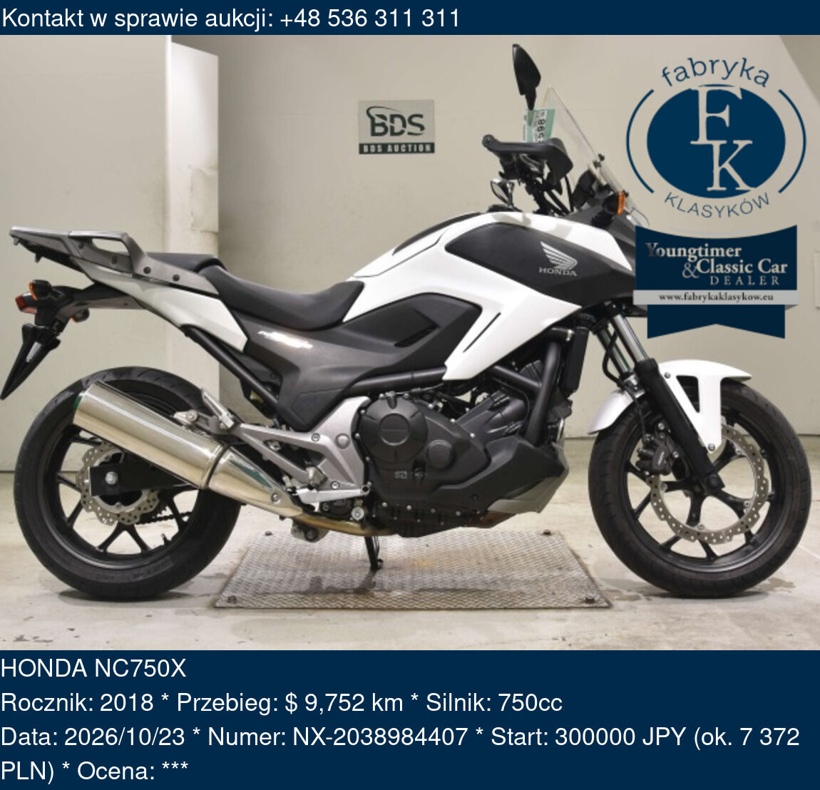 HONDA NC750X 2018 - zdjęcie 2