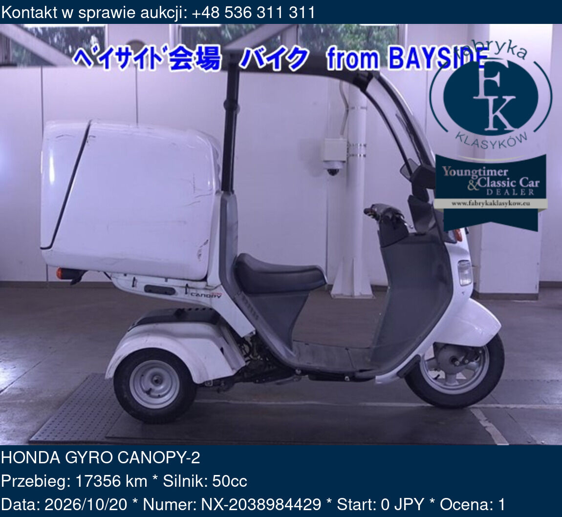 HONDA GYRO CANOPY-2  - zdjęcie 2