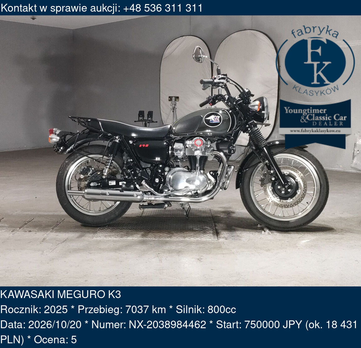 KAWASAKI MEGURO K3 2025 - zdjęcie 2