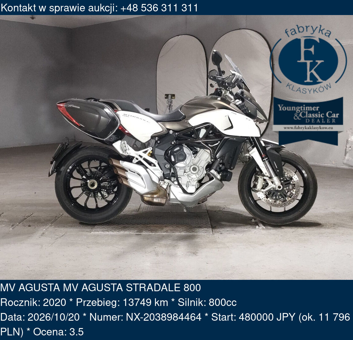 MV AGUSTA MV AGUSTA STRADALE 800 2020 - zdjęcie 2