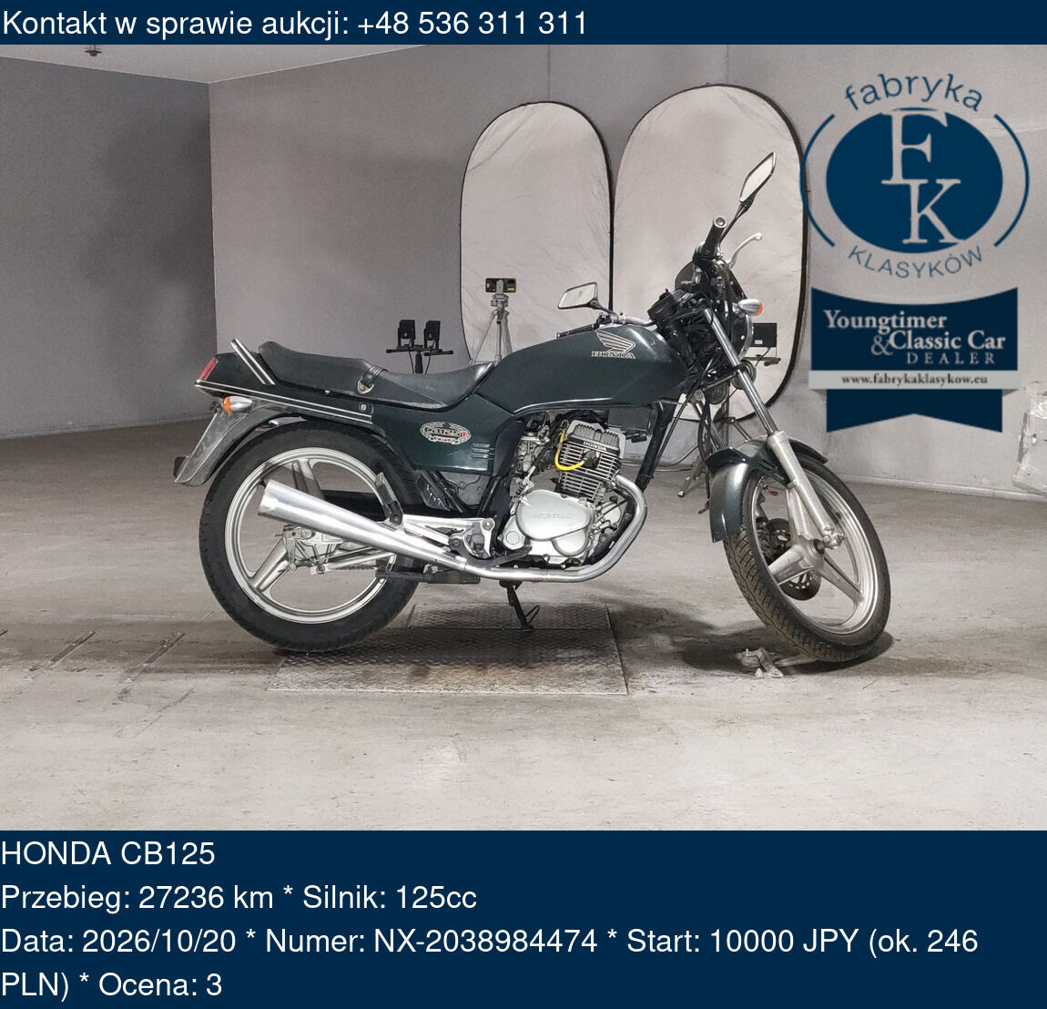 HONDA CB125  - zdjęcie 2
