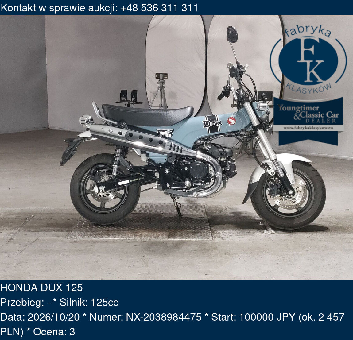 HONDA DUX 125  - zdjęcie 2
