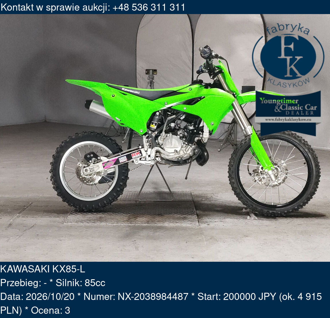 KAWASAKI KX85-L  - zdjęcie 2