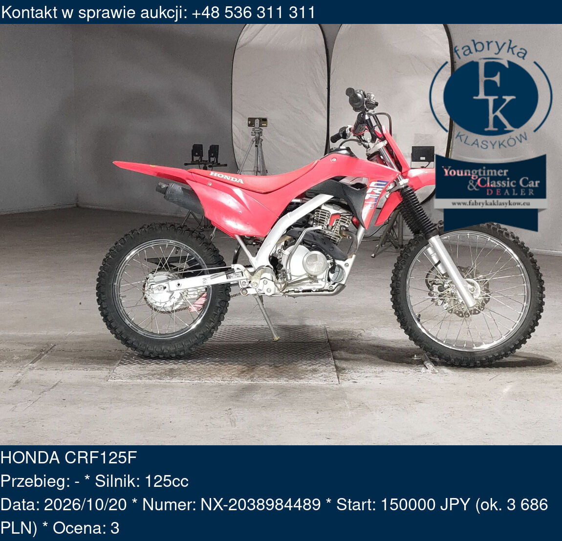 HONDA CRF125F  - zdjęcie 2