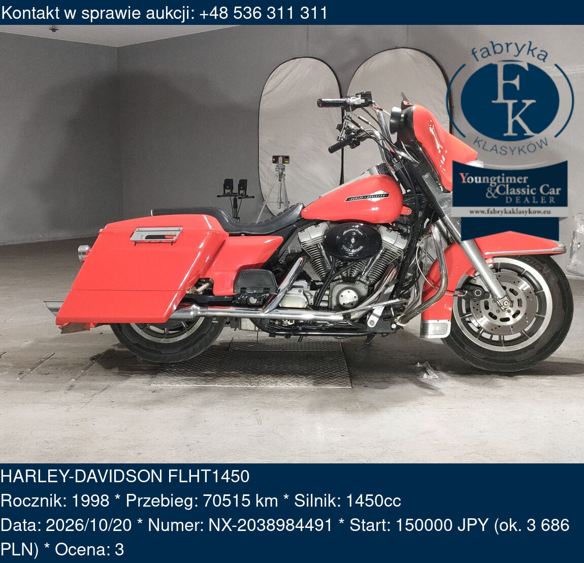 HARLEY-DAVIDSON FLHT1450 1998 - zdjęcie 2