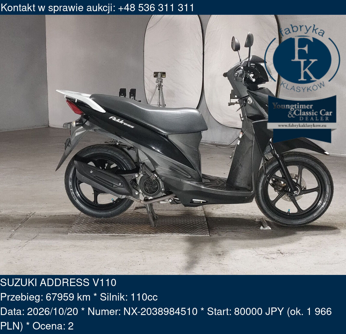 SUZUKI ADDRESS V110  - zdjęcie 2