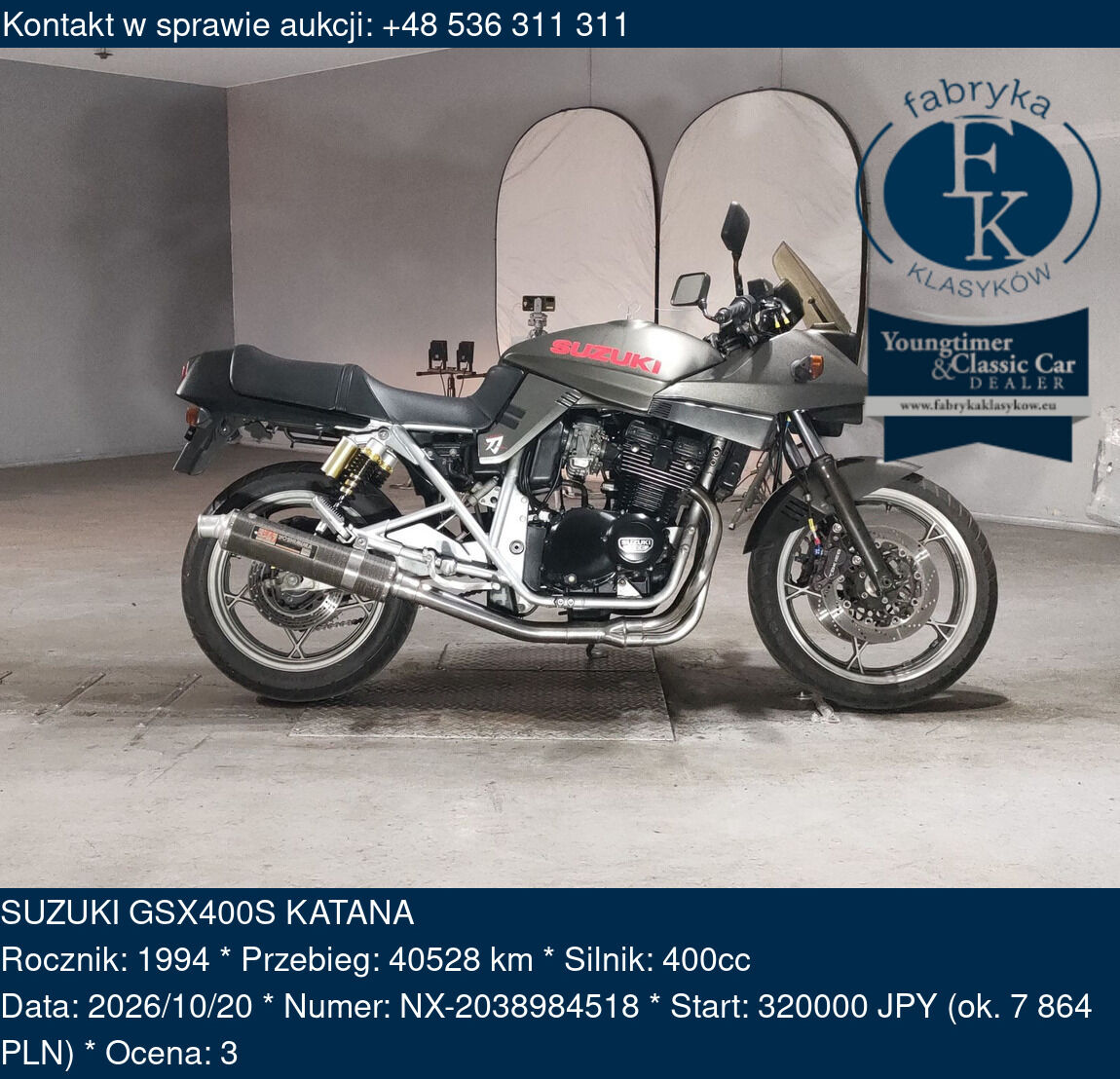 SUZUKI GSX400S KATANA 1994 - zdjęcie 2