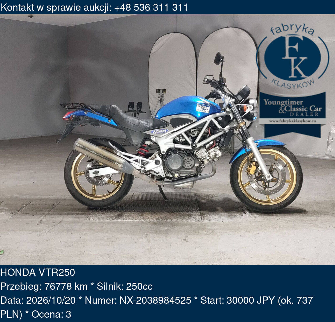 HONDA VTR250  - zdjęcie 2