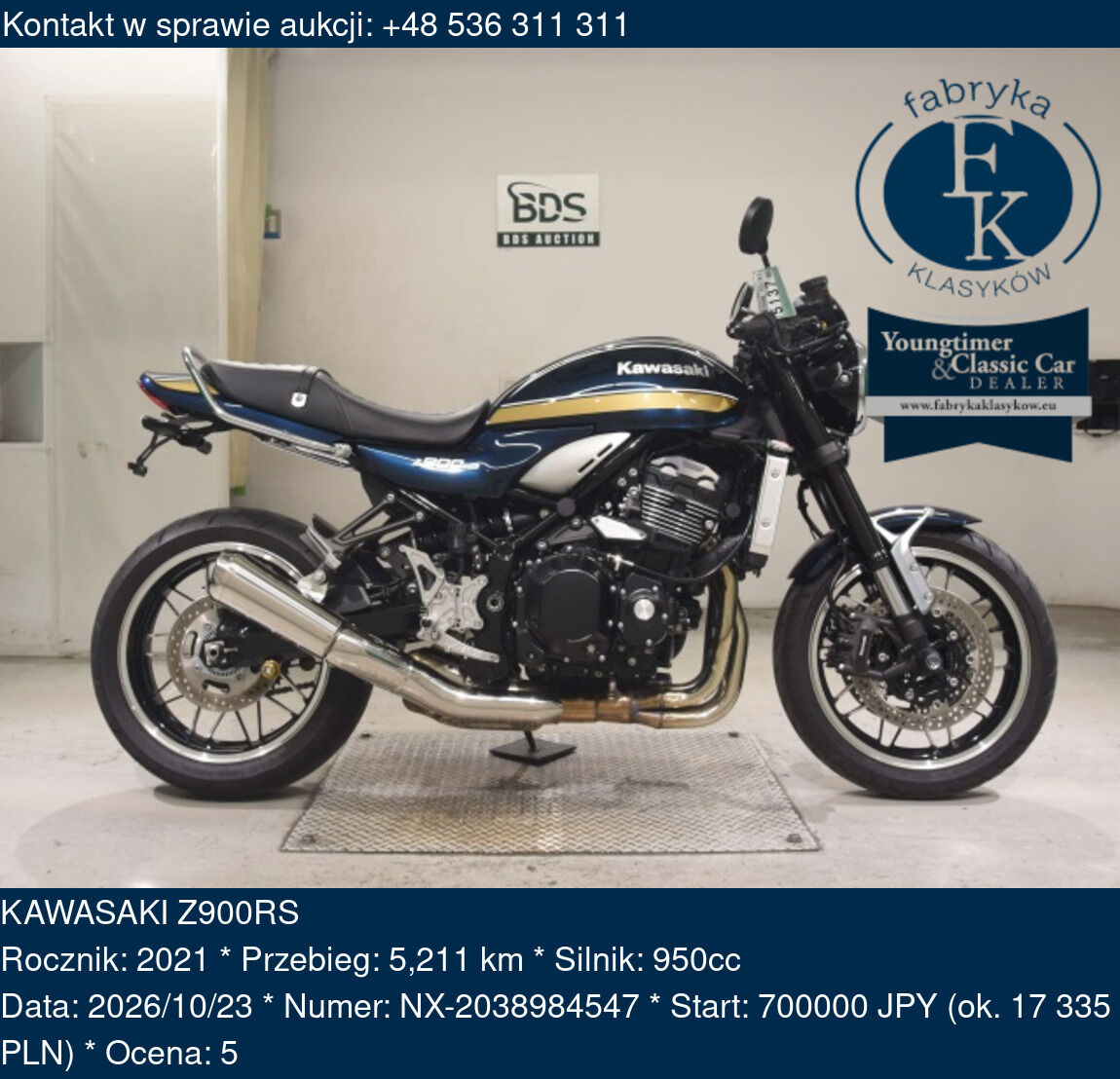 KAWASAKI Z900RS 2021 - zdjęcie 2