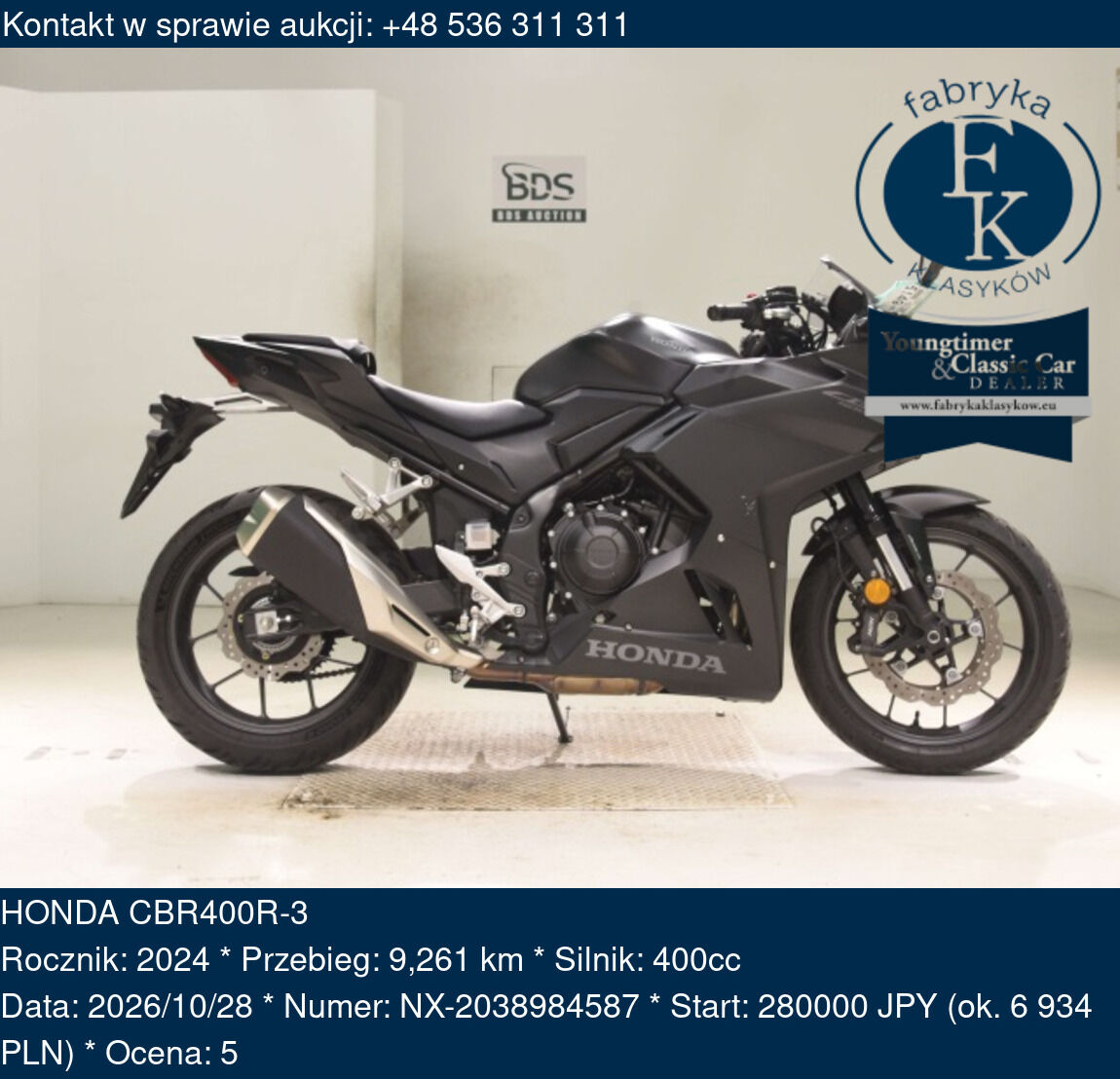 HONDA CBR400R-3 2024 - zdjęcie 2