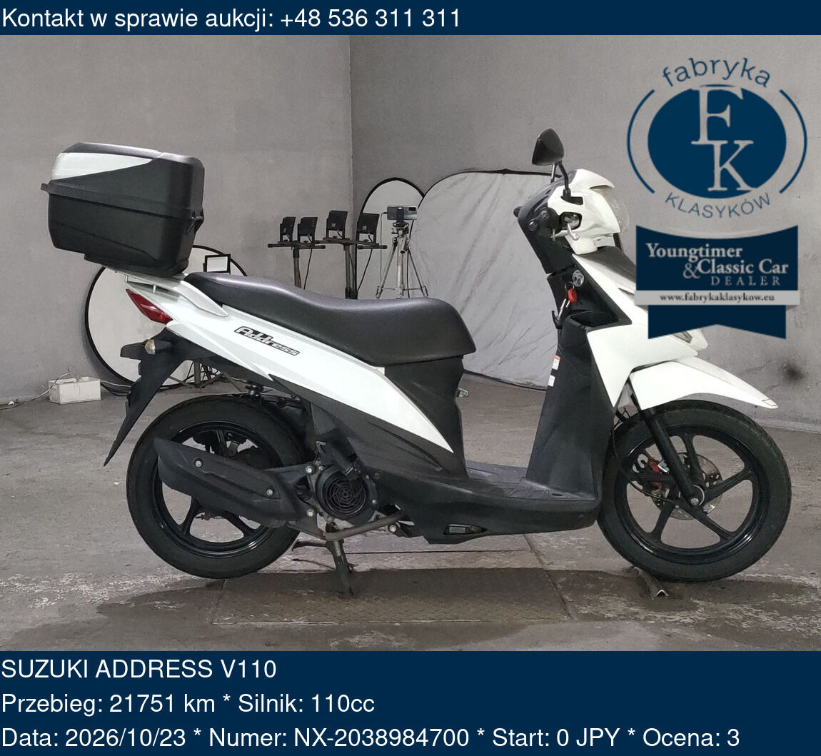 SUZUKI ADDRESS V110 - zdjęcie 2