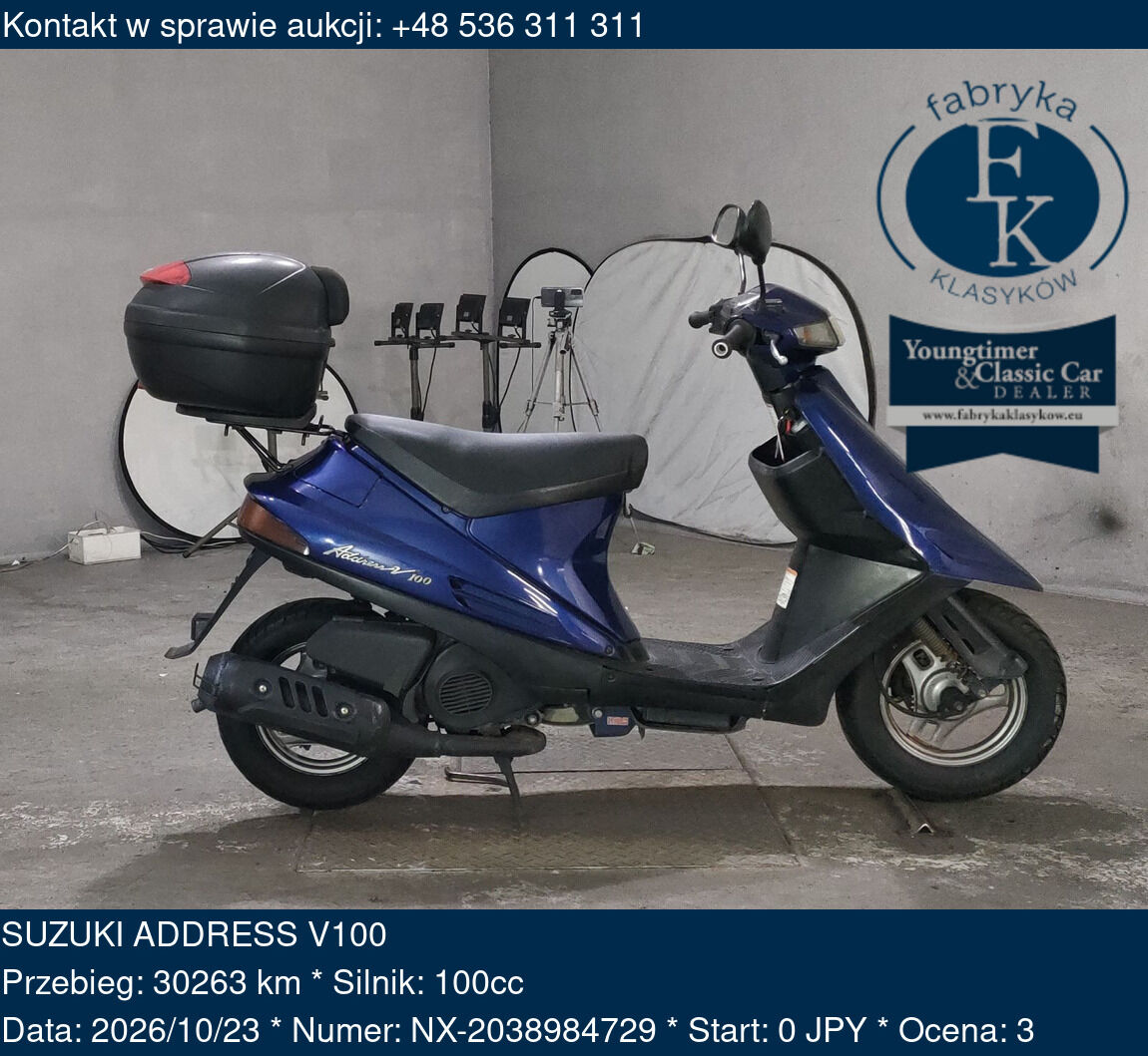 SUZUKI ADDRESS V100  - zdjęcie 2