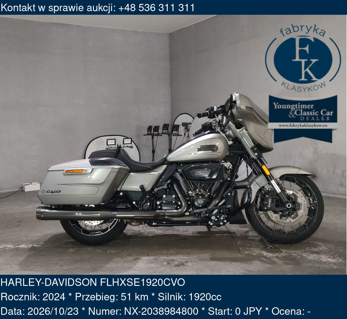 HARLEY-DAVIDSON FLHXSE1920CVO 2024 - zdjęcie 2