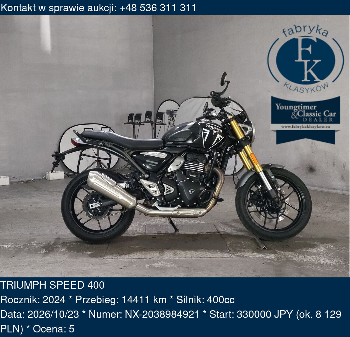 TRIUMPH SPEED 400 2024 - zdjęcie 3