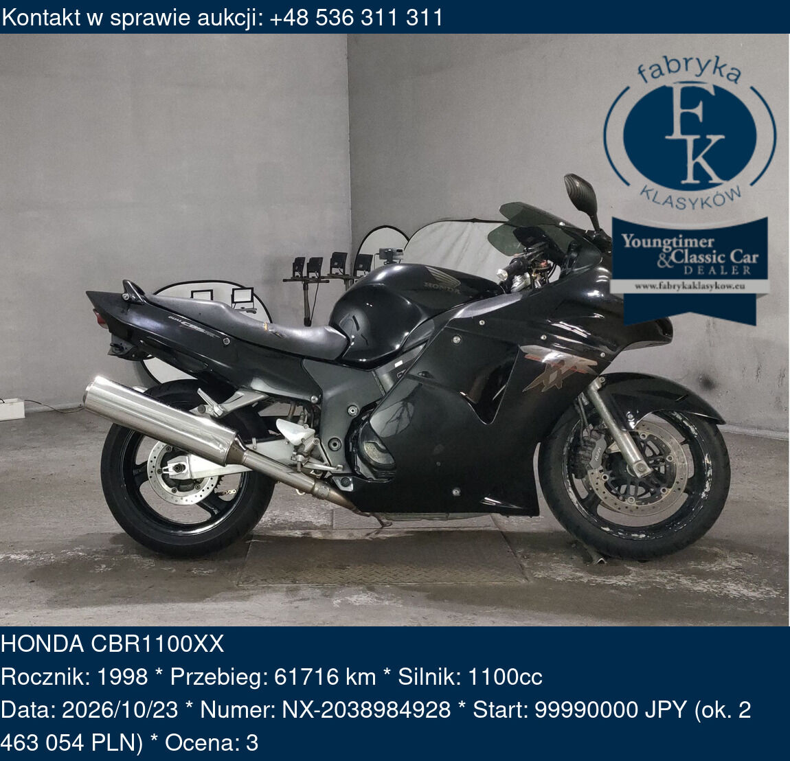 HONDA CBR1100XX 1998 - zdjęcie 2