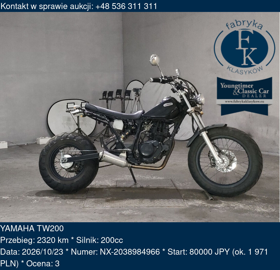 YAMAHA TW200 - zdjęcie 3