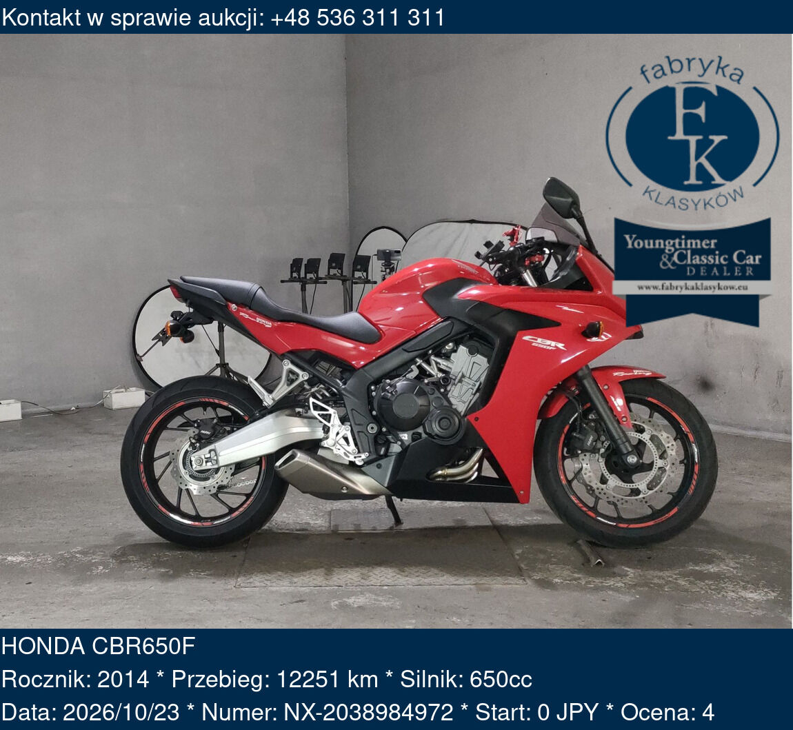 HONDA CBR650F 2014 - zdjęcie 2